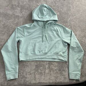 Lululemon Hoodie Womens Size 8 Cropped Pullover Cotton Sweatshirt Athleisure Gym
